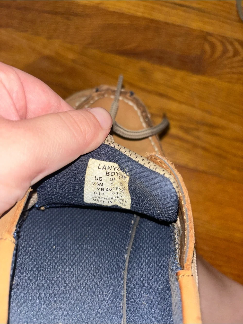Tan Leather Moccasin-Style Men's Boat Shoes